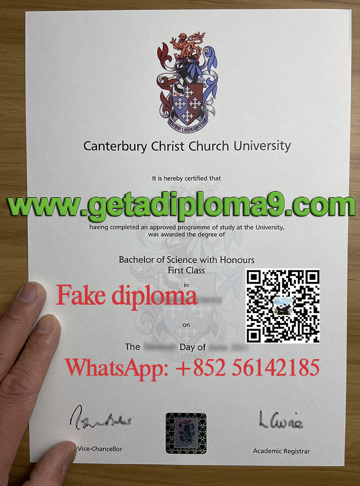 Buy CCCU diploma. Canterbury Christ Church University degree