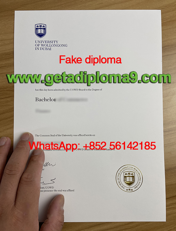 Fake UOWD diploma. Buy UOWD degree