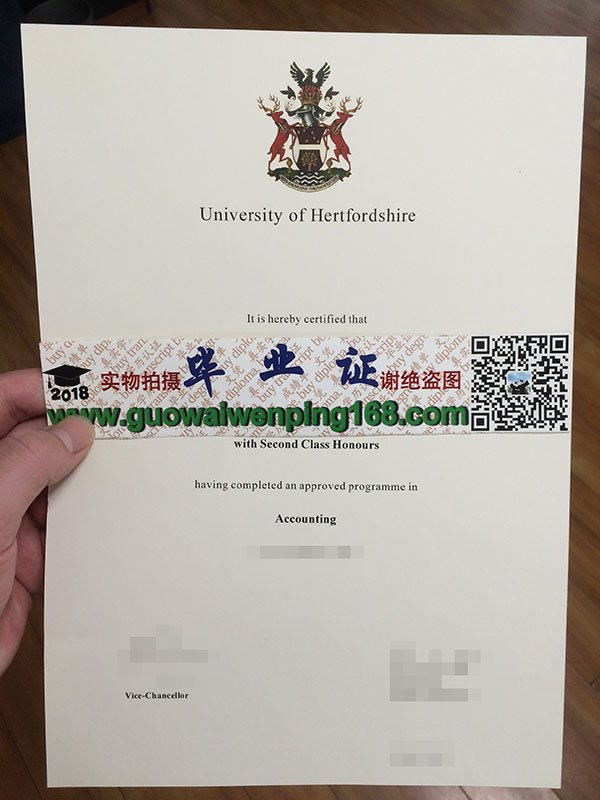 University of Hertfordshire degree， 办理赫特福德大学毕业证，高仿赫特福德文凭制作