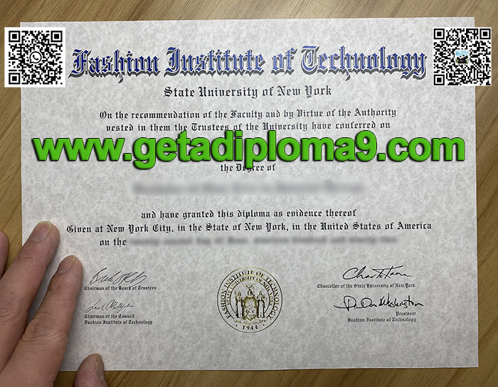 Fashion Institute of Technology diploma