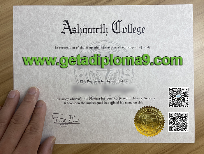 Ashworth College degree