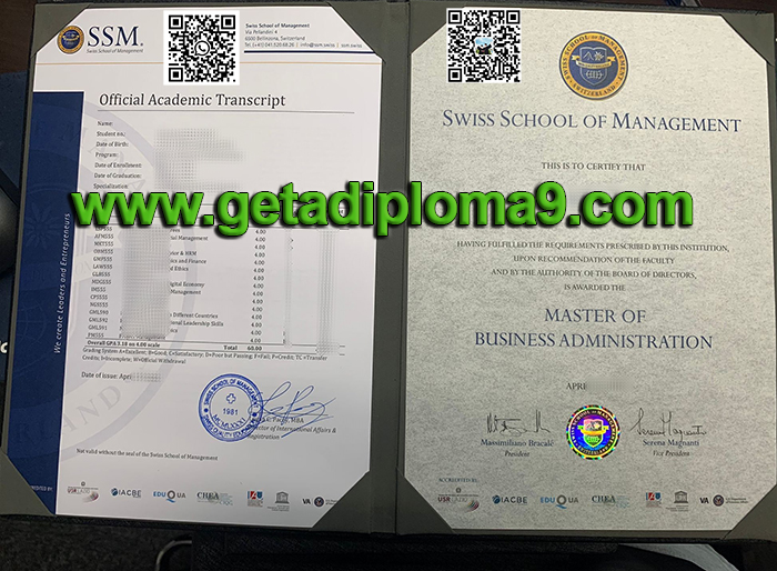 Buy Swiss School of Management transcript.