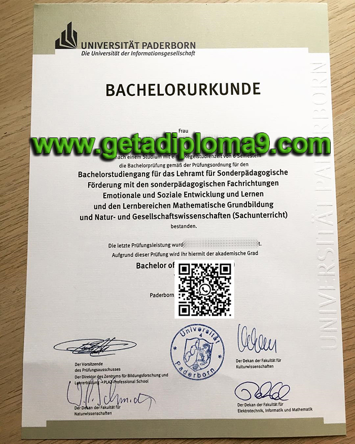 Paderborn University degree