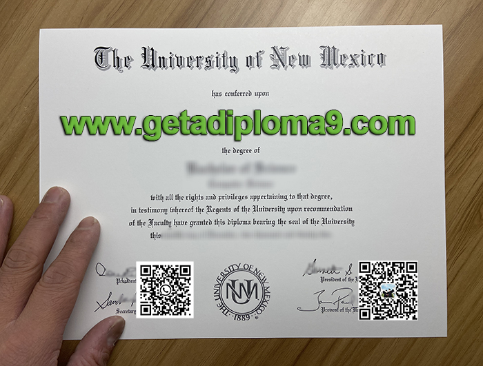 University of New Mexico diploma