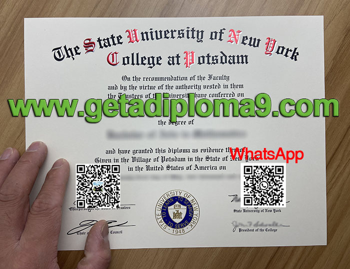 Get SUNY Potsdam diploma. Fake SUNY Potsdam diploma