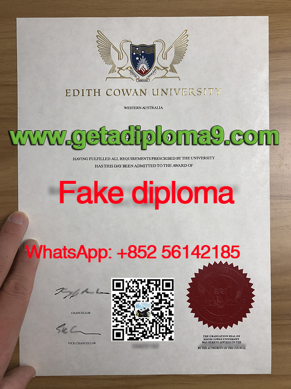 Edith Cowan University diploma. ECU degree