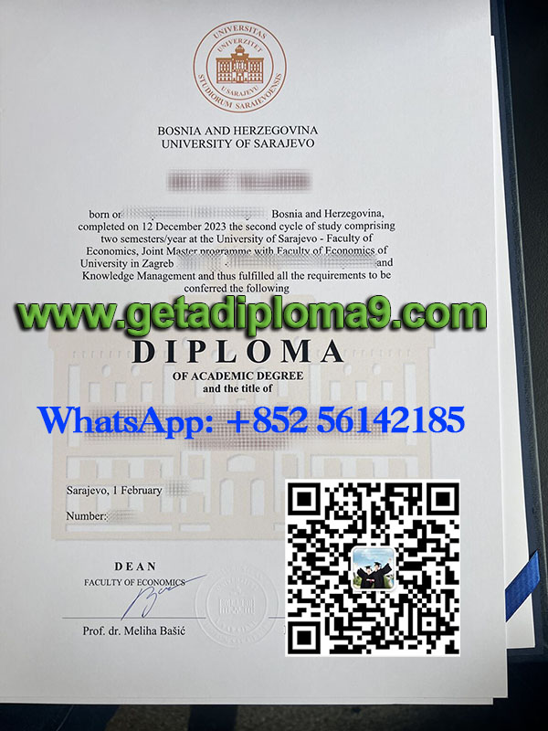 University of Sarajevo diploma. 